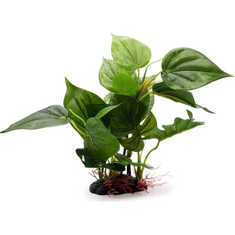 Aquarium mit künstlichen Wasserpflanzen, Blumen und Pflanzen, realistische Banyanbaum-Dekoration