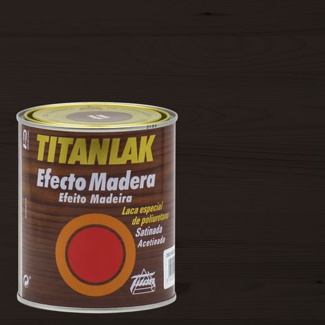 Pintura Laca TITANLAK efecto Madera Wengué 750 ml