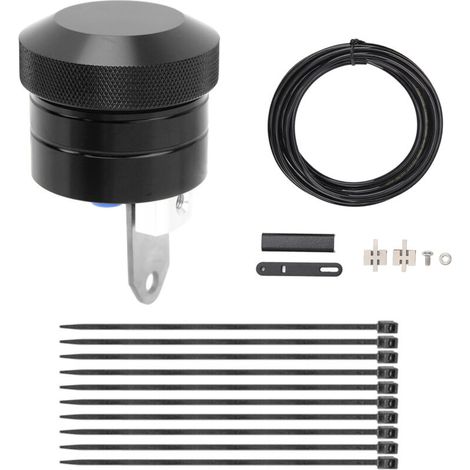 Lubrificatore per catena da moto, sistema di lubrificazione catena di ricambio robusto e durevole per Suzuki, nero (1/4)