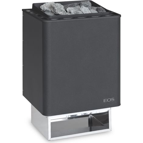 Eos Thermat W 9 kW finnischer Saunaofen Elektrosaunaofen Wandofen Anthrazit