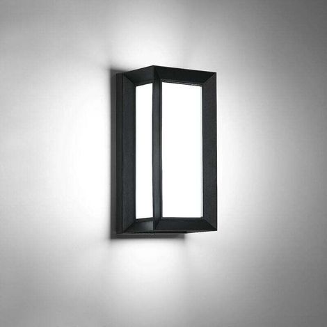 Applique Murale Extérieur Moderne LED 18W IP65 Etanche Rectangulaire Applique Exterieur LED en Métal pour Cour, Jardin, Patio, Villa, Couloir 6000K Blanc Froid (1/5)