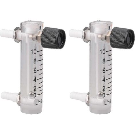 2PC LZQ-3 Débitmètre 0-10 LPM pour la mesure des gaz, outil d'affichage en acrylique (1/3)