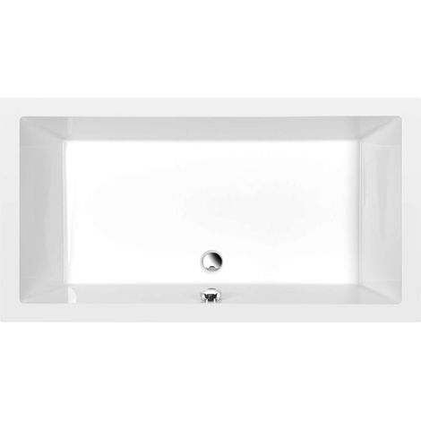 Polysan Deep - Plato de ducha profundo, 140x75x26 cm, blanco 72947