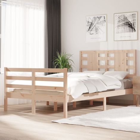 vidaXL Bed Frame without Mattress 120x200 cm Solid Wood Pine (1/5)