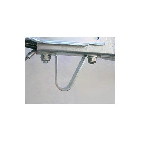 Maxter – Sabot de tête en V 126 mm – Fixation stable pour remorque – Répartition des charges améliorée – Accessoire durable
