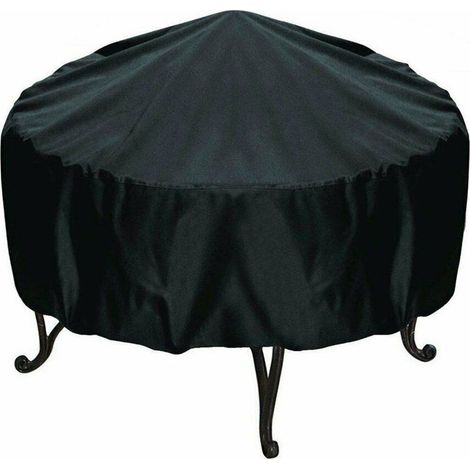 Barbecue Couverture, Barbecue ronde extérieure Couverture extérieure jardin BBQ Grill Cover, antipluie, poussière et résistant aux UV Covers Grille ronde, Petite table ronde couverture 12075cm (1/5)