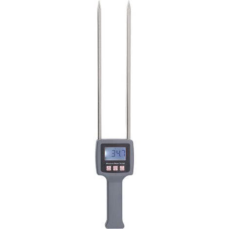 High-precision portable hay moisture meter with backlit display for cereal straw, grass, and forage. (1/5)