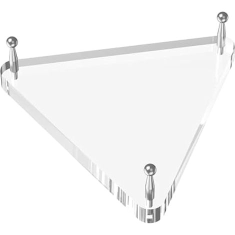 Support Pour Ballon - Acrylique Transparent - Pieds En Caoutchouc Et Piquets Métalliques Argentés - Pour Basketball Football Volleyball - 1 Pièce (1/5)