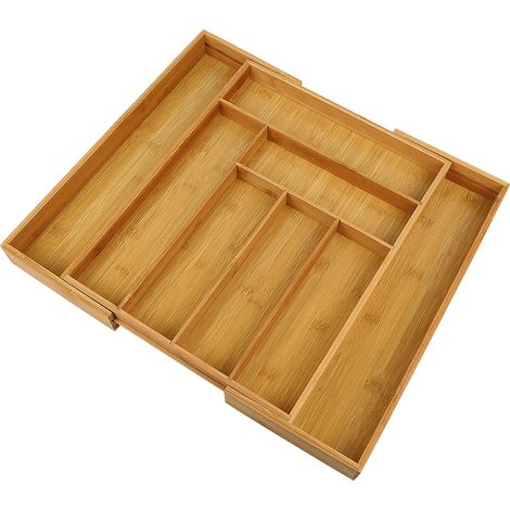 Range Couverts - Range Tiroir Bambou Extensible à 6-8 Compartiments - 3443-505cm (1/5)