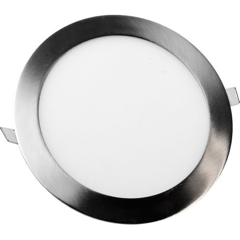 Spot Encastrable Led Inox Downlight Panel Extra-plat 12w Blanc Neutre 4000k, Diamètre : ø168mm - Digilamp (1/3)