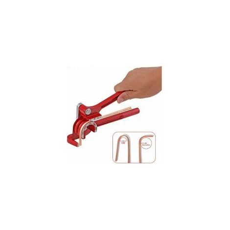 3-in-1 Manual Tube Bender Sizes: 1/4", 5/16", 3/8" Lever Type, 180-Degree, Heavy-Duty Bending, Copper, Brass, Aluminum, and Mild Metal for HVAC Water and Gas Piping (1/5)