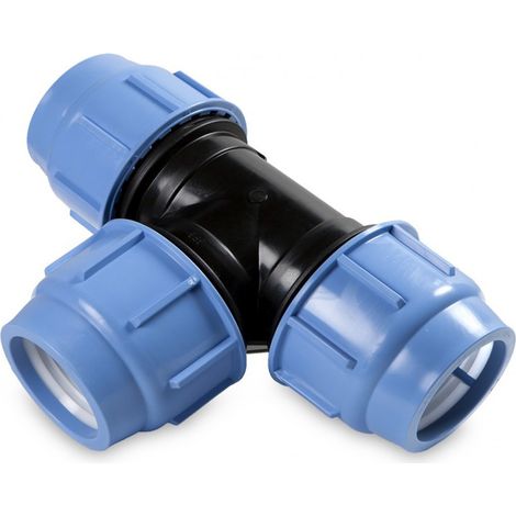 Raccordo a t tee per tubo polietilene, diametro 25x25x25