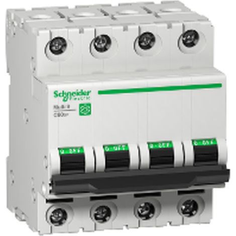 Interruptor automático C60N de SCHNEIDER, 4 polos, 25A, protección UL1077.