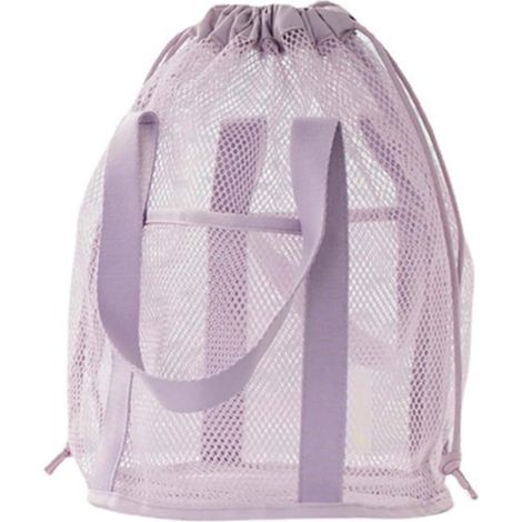 Ulisem - Cestino da doccia in rete - Borsa da toilette portatile - 32 x 32 x 22 cm - Poliestere ad asciugatura rapida - Grande capacità - Pieghevole - Con coulisse (1/5)