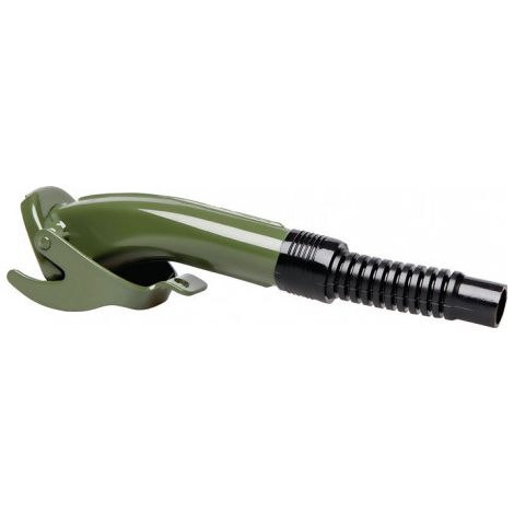 Bec verseau pour essence/diesel sans verrouillage de remplissage défectueux L.280mm l.68mm vert