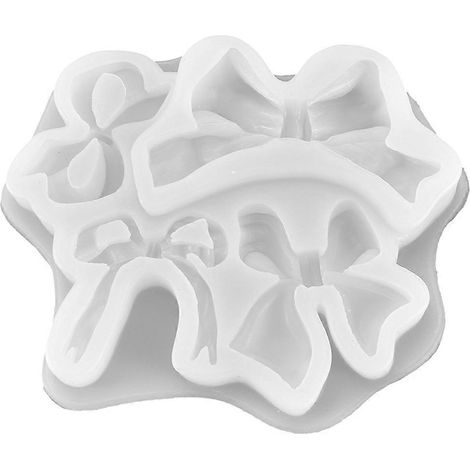 Silikonform für Schleifenbänder, Schleifenanhänger, Kristall-Epoxidharz-Gussform