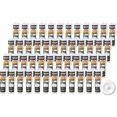 IsolBau Higiénico Silicona Blanco Higiénico Silicona 48 x 300ml