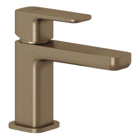 Kludi Renon - Grifo de lavabo con desagüe Push-Open, bronce cepillado 42266N175