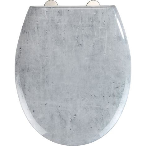 Abattant WC effet marbre avec fermeture douce CONCRETE (1/3)