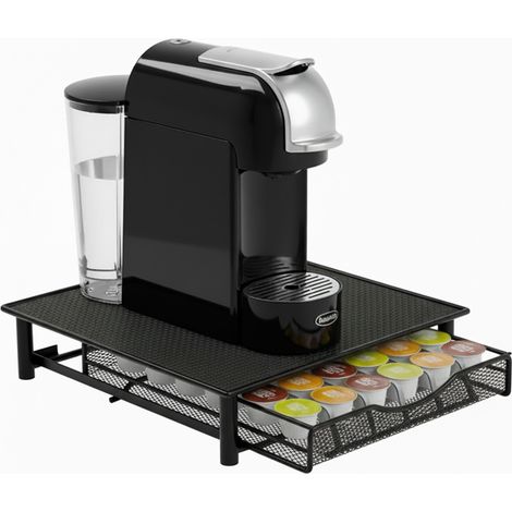Porta Capsule Caffè 36 Posti Con Cassetto Estraibile In Metallo E Base Antiscivolo