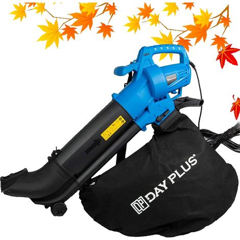 3 in 1 Leaf Blower - 3000W Garden Vacuum & Mulcher - 35 Litre Collection Bag, 10:1 Shredding Ratio, Automatic Mulching Compacts Leaves in Bag with 10m Cable (1/5)