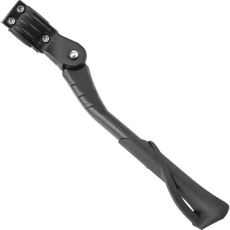 Caballete ajustable de 3 orificios para bicicletas de montaña y de carretera, soporte de estacionamiento lateral y trasero estable para bicicletas de 24 a 29 pulgadas.