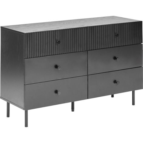 Kommode mit 6 Schubladen COVENTRY Schwarz (1/5)