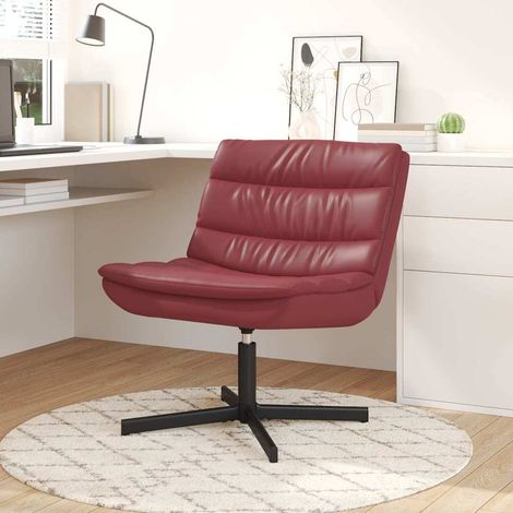 Drehstuhl Weinrot 63 x 75 x 76 cm PU