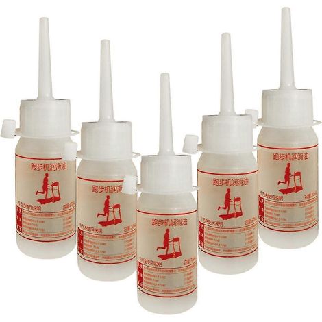 Lot de 5 huiles silicone pour tapis de course, lubrifiant accessoire d'entretien, bande de roulement, outil de maintenance, glisse optimale. (1/3)