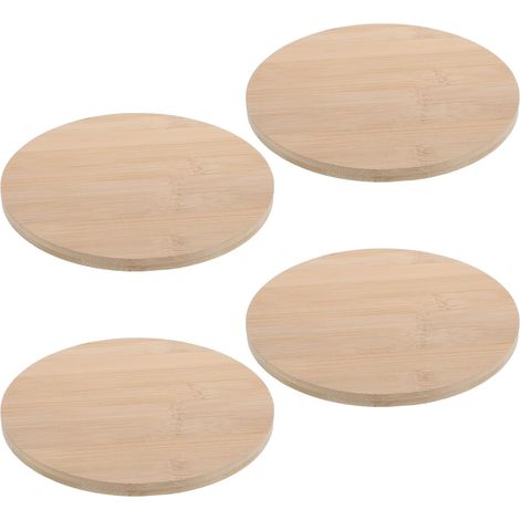 4 dessous de plat en bambou, 1 cm, kaki (1/5)