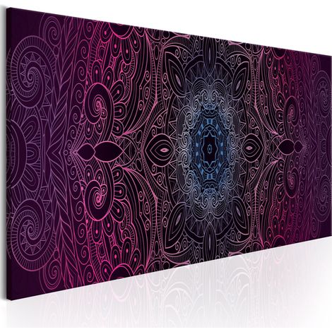 Quadro - Purple Mandala - 150x50 (1/4)