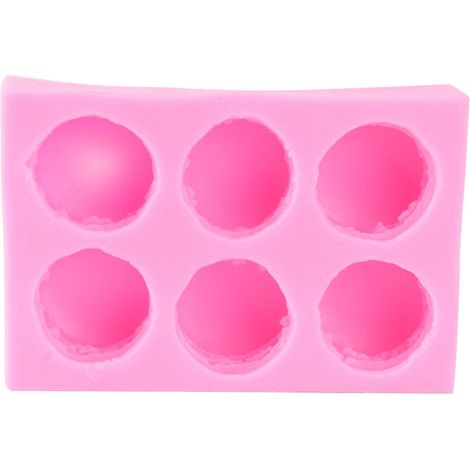 Moule à macarons en silicone à 6 cavités - Moules à gâteaux DIY - Moules à fondant - Outils de décoration de gâteaux - Ustensiles de cuisson-M