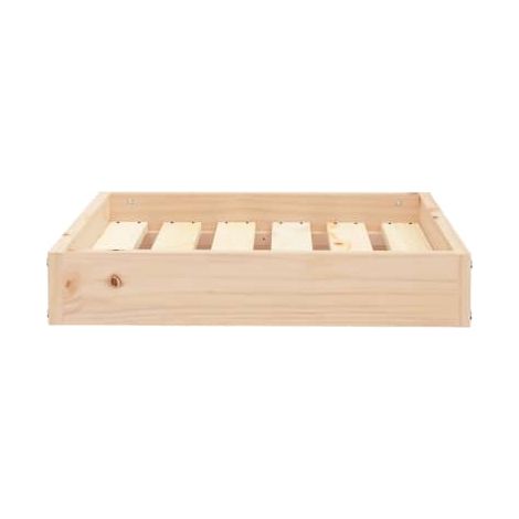 Panier pour chien, 51,5 x 44 x 9 cm, en pin massif.