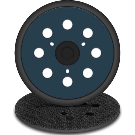 125-mm-Schleifpad – 2er-Pack – 3-Loch-Klettverschluss – Für Exzenterschleifer – Holzrestaurierung und Lackierung – 125 mm Durchmesser (1/5)