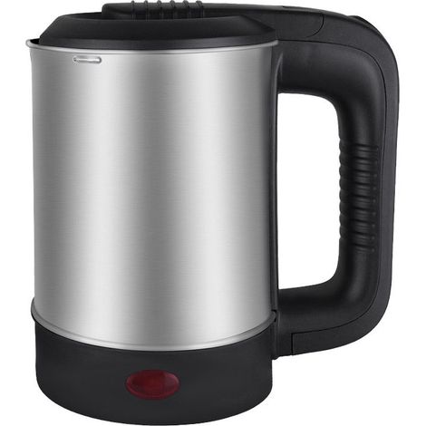 Bouilloire électrique miniature 0,5 L en acier inoxydable avec arrêt automatique, idéale pour les voyages et compatible avec les appareils UE 220 V. (1/3)