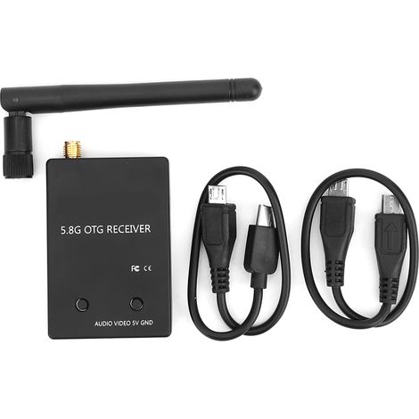 Récepteur Audio FPV 5.8G UVC OTG, carte de capture vidéo pour smartphone, transmission d'image et affichage téléphone, compatible Android, faible latence, pour drone et RC. (1/5)