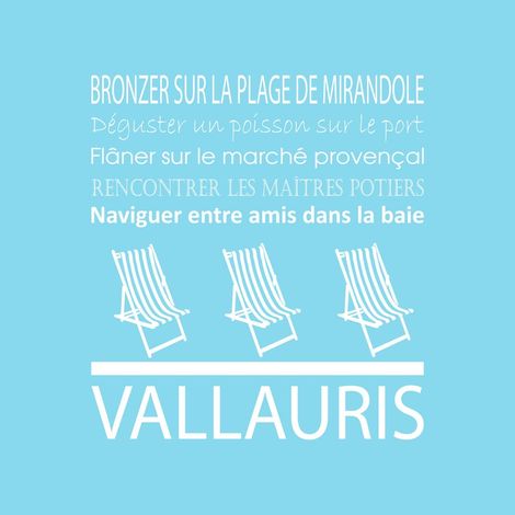 Tableau sur toile Vallauris glacier 30x30 cm - Impression sur Toile Murale Décorative - Image imprimée en HD sur Toile - Toile sur Châssis en Bois FSC - Fabriqué en France (1/4)