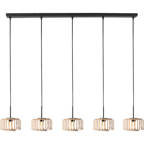 Mexlite - lampada a sospensione - HaloSwap - naturale nero -