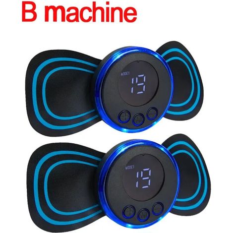 Appareil de massage cervical EMS (stimulateur musculaire) - Patch électrique à impulsions basse fréquence - Outil de relaxation et de soulagement de la douleur 01300-AquaForge