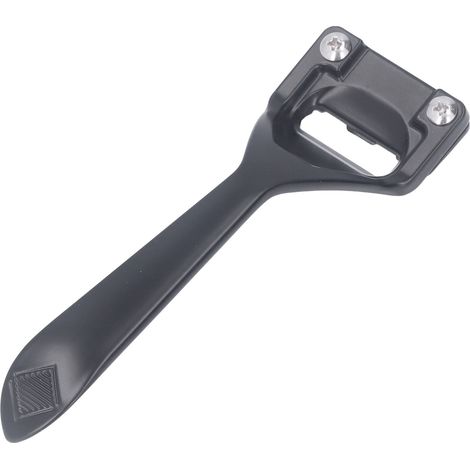 Couteau multifonction robuste pour décharner le cuir, 3 lames en alliage léger et portable, couleur noire (1/5)