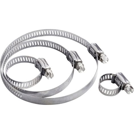 TRU COMPONENTS DIN3017 Collier de serrage à crémaillère TC-10330736 Plage de Ø du faisceau 27 à 51 m