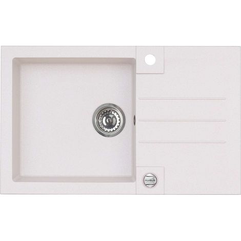 Alveus Rock - Lavello in granito 78x48 cm, con comando dello scarico, arctic 1090944 (1/4)