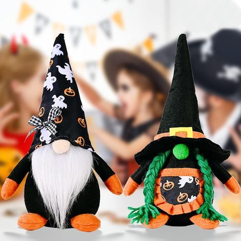 Halloween nains Halloween décoration Halloween décoration d'intérieur Halloween nains Halloween décoration d'intérieur 2pcs (Halloween GM Rudolph Paparazzi barbe blanche style, Halloween GM Rudolph Pa (1/5)
