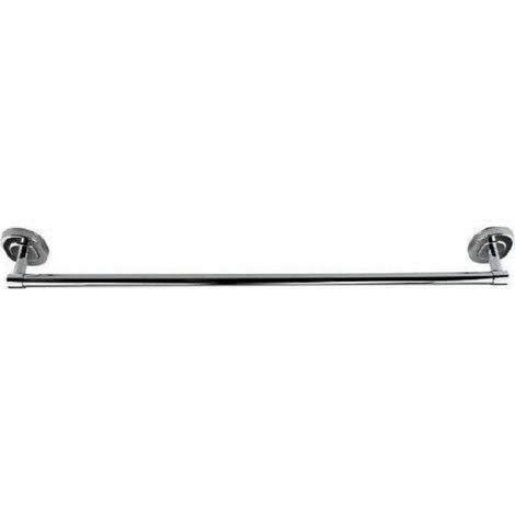 Trade Shop - Toallero De Pared De Acero Fijación Baño Con Tornillos De Cola 60 Cm 69196 - (1/2)