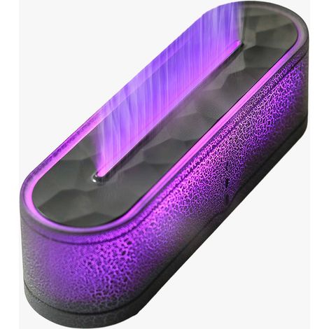 LEYAN Diffuseur d'huiles essentielles avec flammes à LED noir (1/5)