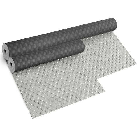 Tapis Protecteur de sol en gomme antidérapant avec revêtement robuste à bulles Gris - 1 mètre x 0,5 mètre (1/5)