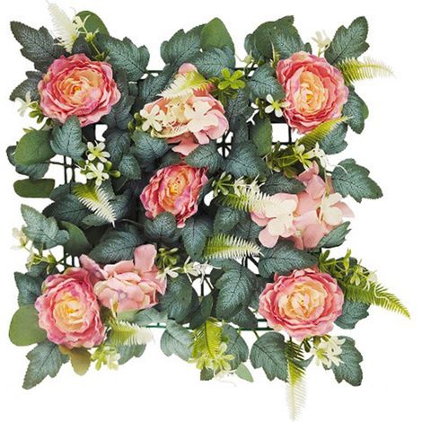 Panneau mural à motif pivoine verte et rose, 1 pièce, pour décor de mariage et décoration intérieure