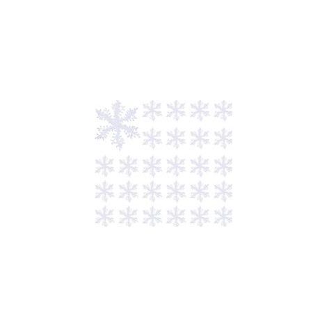 30 weiße Schneeflocken, Weihnachtsbaumschmuck, realistische Hängedekoration, ideal zum Aufhängen am Weihnachtsbaum, Weihnachtsdekoration - Crezuo