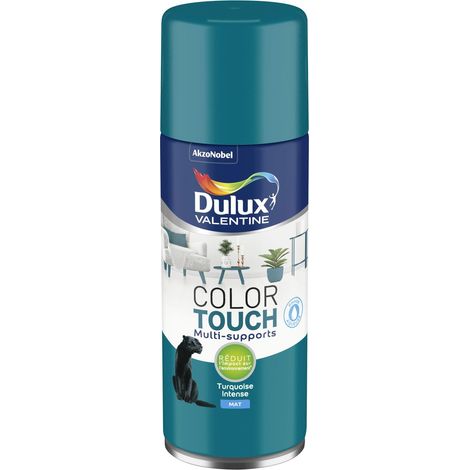 Peinture Aérosol Color Touch - Mat Turquoise Intense 400 ml - Dulux Valentine