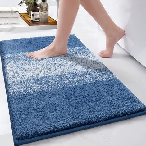 Tappetino da bagno di lusso - Ultra morbido e antiscivolo - 1 pezzo - 120 x 80 cm - Microfibra (1/5)